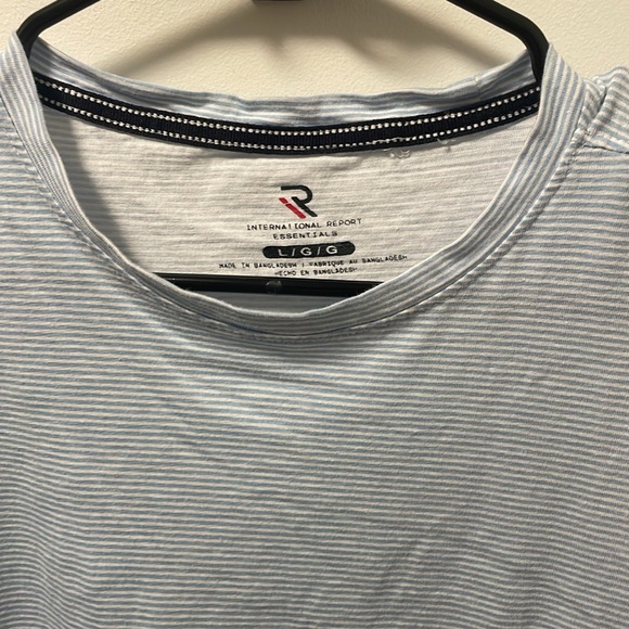 International Report Striped Short Sleeved crew neck T shirt - Picture 2 of 4